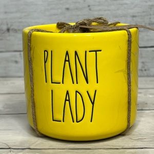 🆕 Rae Dunn ceramic “plant lady” planter